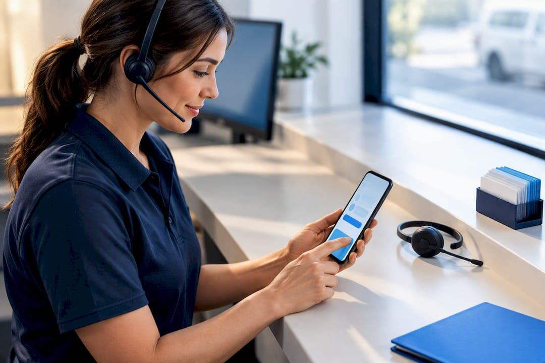 Go online first in a week with SMS handoffs for small service teams